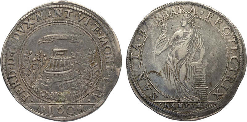 Mantova, Ferdinando Gonzaga (1612-1626), Ducatone, RR MIR-592 Ag 43 mm 31,03 g, ...