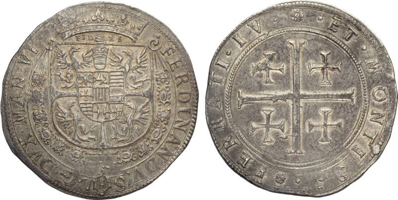 Casale, Ferdinando Gonzaga (1612-1626), Tallero, Rara MIR-325 Ag 41 mm 22,23 g, ...