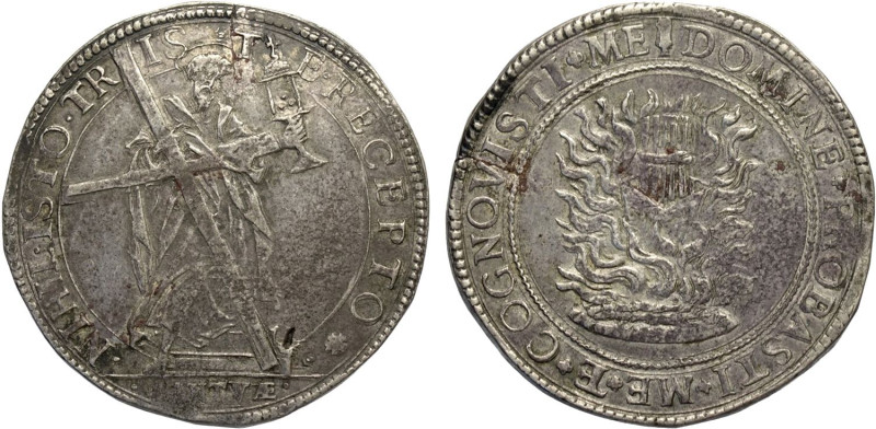 Mantova, Assedio Austro/Spagnolo (1629-1630), Scudo primo sd, RR MIR-660/1 Ag 40...