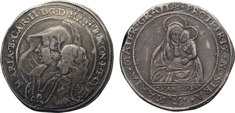 Mantova, Carlo II Gonzaga/Nevers, Reggenza della madre Maria (1637-1647), Ducato...