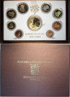 Città del Vaticano, Benedetto XVI (2005-2013), Proof Set 2011 (8+1) con medaglia in oro, RRR Tiratura: 300, In box originale con certificato, Proof
