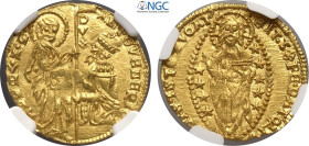 Venezia, Antonio Venier (1382-1400), Ducato, Au 21 mm 3,54 g, in Slab NGC MS62