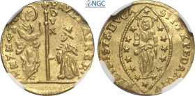 Venezia, Paolo Renier (1779-1789), Zecchino, Au 21 mm 3,51 g, in Slab NGC MS63