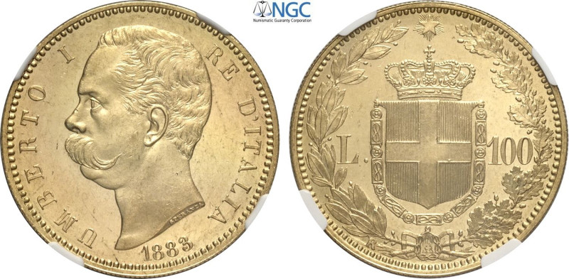 Regno d'Italia, Umberto I (1878-1900), 100 Lire 1883, Rara Au 35 mm 32,25 g, di ...