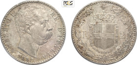 Regno d'Italia, Umberto I (1878-1900), 2 Lire 1897, Ag 27 mm, in Slab PCGS MS64 (cert. 26833015 second best grade)