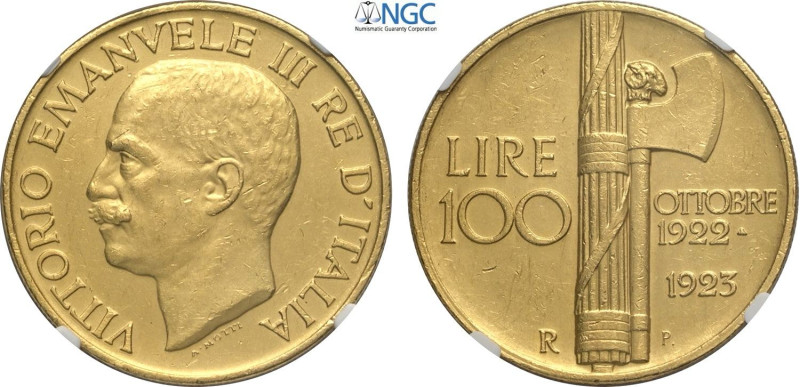 Regno d'Italia, Vittorio Emanuele III (1900-1943), 100 Lire 1923-P (di Prova), c...