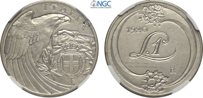 Regno d'Italia, Vittorio Emanuele III (1900-1943), Lira 1920 Prova, RRR Pag-263 ...