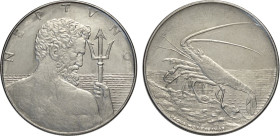 Repubblica Italiana, Monetazione in Lire (1946-2001), Prova tecnica sd in acmonital, contorno rigato, Varesi-59 Ac 30 mm 9,07 g. tracce di pulitura, q...