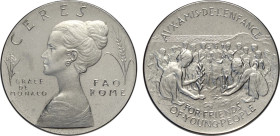 Repubblica Italiana, Monetazione in Lire (1946-2001), Saggio o Medaglia sd, contorno liscio, opus Gimpaoli, Ac 28 mm 7,91 g. FDC