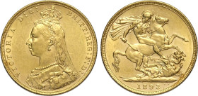 Australia, Victoria (1837-1901), Sovereign 1893-M, Melbourne Mint, Au 22 mm, SPL+