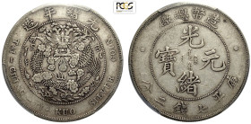 China Empire, Kuang-hsu (1875-1908), Dollar nd (1908), L&M-11 Ag 39 mm, 26,90 g, in Slab PCGS XF40