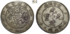 China Empire, Kuang-hsu (1875-1908), Dollar nd (1908), L&M-11 Ag 39 mm, 26,90 g, in Slab PCGS XF-Environmental damage