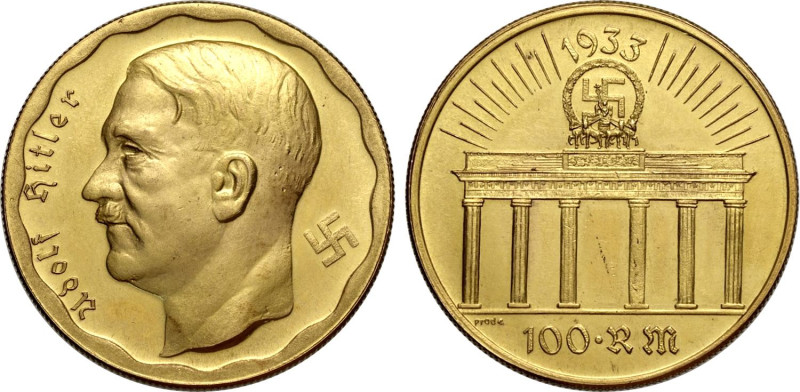 Germany, Fantasy Gold 100 Reichsmark 1933 Adolf Hitler (presumably minted in the...