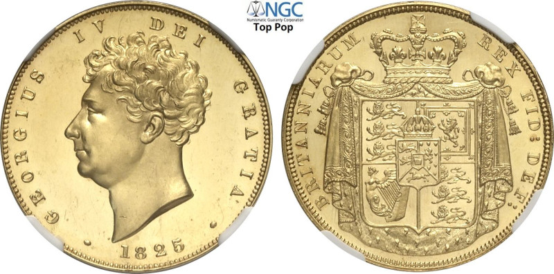 Great Britain, George IV (1820-1830), Gold Pattern 2 Pounds 1825, W&R-225 Au 28 ...