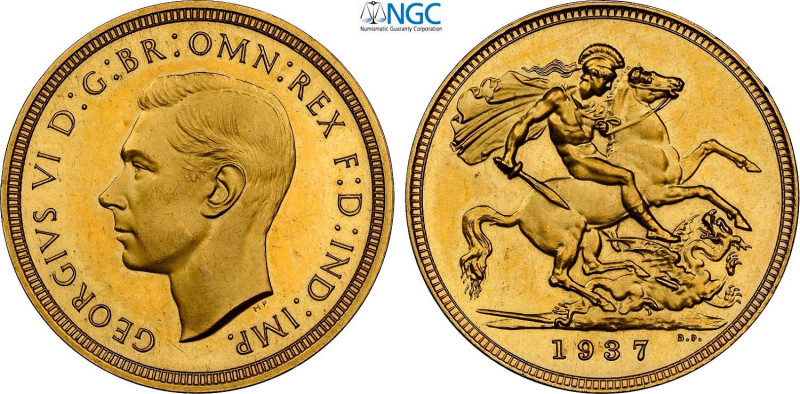 Great Britain, George VI (1936-1952), Sovereign 1937, London Mint, Au 22 mm 7,99...