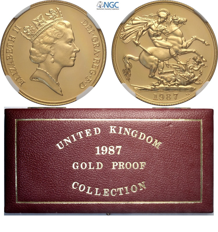 Great Britain, Elizabeth II (1952-2022), Proof 2 Pounds 1987, London Mint, Au 28...