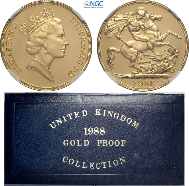 Great Britain, Elizabeth II (1952-2022), Proof 2 Pounds 1988, London Mint, Au 28...