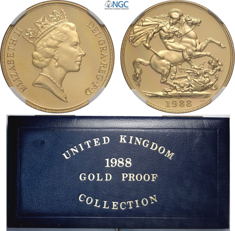 Great Britain, Elizabeth II (1952-2022), Proof 2 Pounds 1988, London Mint, Au 28...