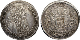 Hungary, Leopold I (1657-1705), Thaler 1691-KB, Kremnitz Mint, Dav-3260 Ag 45,5 mm 28,64 g, SPL