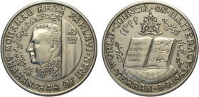 Iran, Muhammad Reza Pahlavi Shah (SH1320-1358 / 1941-1979AD), Silver Medal 1965, Ag 40,5 mm 27,71 g, SPL