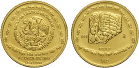 Mexico, Estados Unitos (1823-), 25 Pesos 1998 (1/4 Oz), Mintage: 303, Au 23 mm 7,77 g, FDC