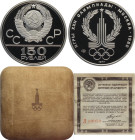 Russia, Union of Soviet Socialist Republics (1922-1991), Platinum 150 Roubles 1977, Pt 28,6 mm 15,55 g, with original box and certificate, Proof