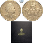 Saint Helena, East India Company, Elizabeth II (1952-2022), Sovereign 2022, Mintage: 1120 (750 in box), with original box and certificate, in Slab NGC...