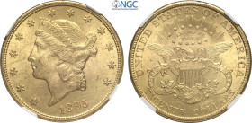 United States of America, Federal Republic (1776-), 20 Dollars 1895 Philadelphia mint, Au 34 mm 33,43 g, in Slab NGC MS63