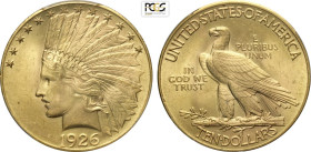 United States of America, Federal Republic (1776-), 10 Dollars 1926 Philadelphia mint, Au 27 mm 16,71 g, alta conservazione, in Slab PCGS MS65