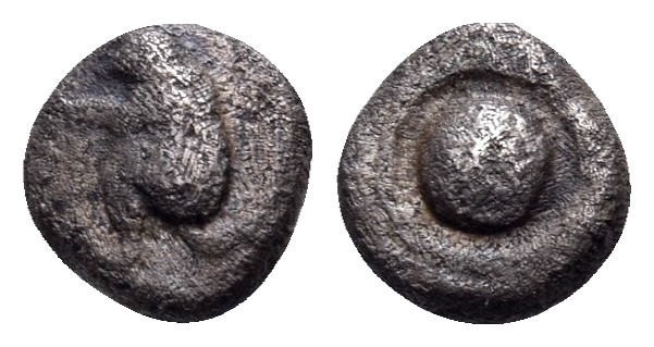 THRACO-MACEDONIAN REGION. Uncertain mint. Circa 5th century BC. Tetartemorion (S...