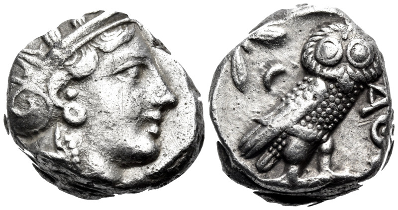 ATTICA. Athens. Circa 393-294 BC. Tetradrachm (Silver, 20.5 mm, 17.12 g, 8 h). H...