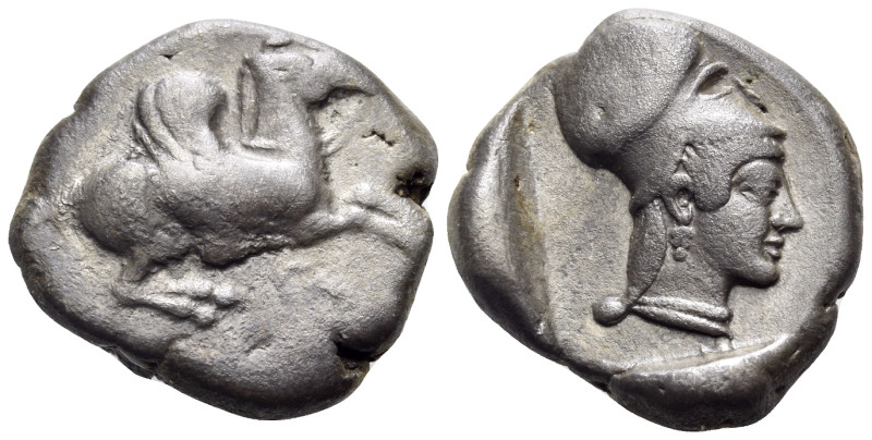 CORINTHIA. Corinth. Circa 500-450 BC. Stater (Silver, 20.5 mm, 8.44 g, 11 h). Ϙ ...