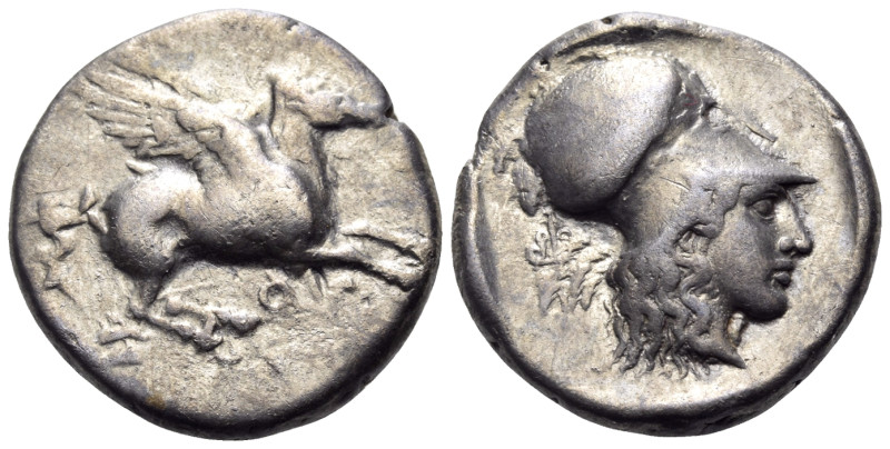 CORINTHIA. Corinth. Circa 400-375 BC. Stater (Silver, 20.5 mm, 8.39 g, 12 h). Ϙ ...