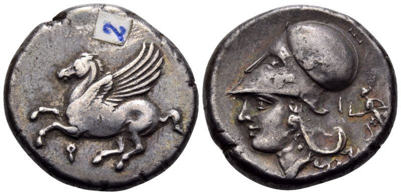 CORINTHIA. Corinth. Circa 400-375 BC. Stater (Silver, 20 mm, 8.51 g, 6 h). Ϙ Peg...