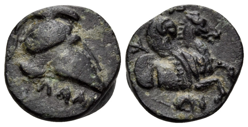 MYSIA. Lampsakos. 4th-3rd century BC. AE (Bronze, 11.5 mm, 0.93 g, 4 h). ΛΑΜ Cre...