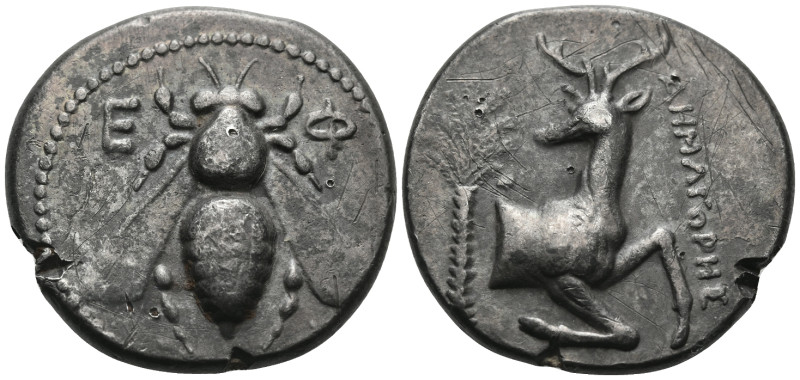 IONIA. Ephesos. 360-350 BC. Tetradrachm (Silver, 25 mm, 15.56 g, 12 h), Demagore...