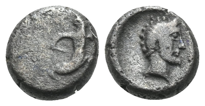 ASIA MINOR, Uncertain. Darios II or Artaxerxes III, Circa 420-350 BC. Hemiobol (...