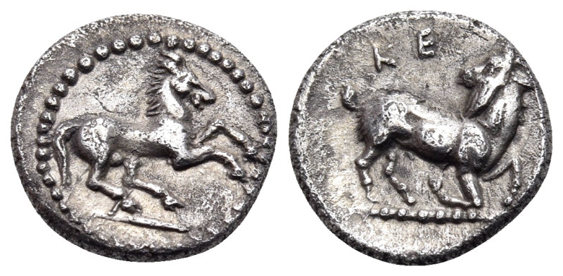 CILICIA. Kelenderis. Circa 425-400 BC. Obol (Silver, 9.5 mm, 0.75 g, 4 h). Horse...