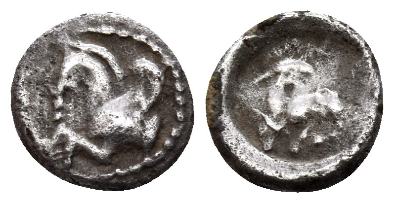 CILICIA. Kelenderis. Circa 425-400 BC. Hemiobol (Silver, 7 mm, 0.31 g, 7 h). For...