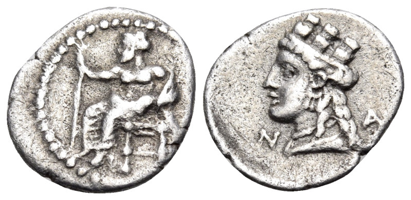 CILICIA. Nagidos. Circa 400-385/4 BC. Obol (Silver, 11.5 mm, 0.74 g, 10 h). Baal...