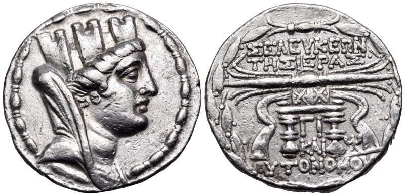 SYRIA, Seleukis and Pieria. Seleukeia Pieria. 105/4-83/2 BC. Tetradrachm (Silver...