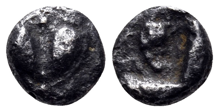 KYRENAIKA. Kyrene. Circa 525-500 BC. Hemiobol (Silver, 5 mm, 0.22 g, 12 h). Silp...