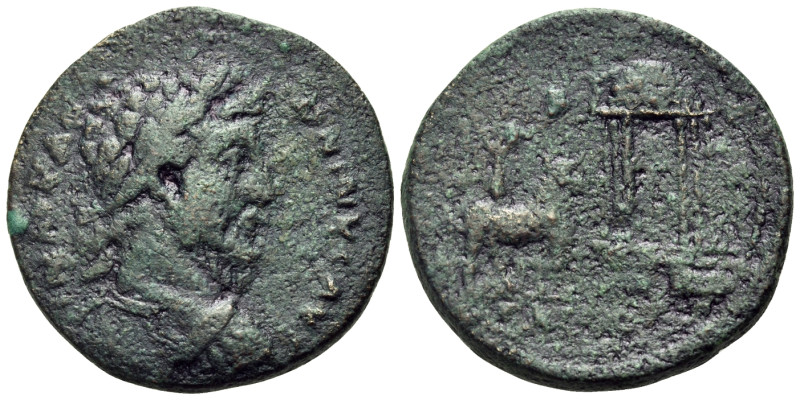 CORINTHIA. Corinth. Antoninus Pius, 138-161. Assarion (Bronze, 26 mm, 12.22 g, 8...