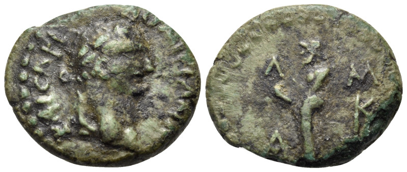 MYSIA. Lampsacus. Domitian, 81-96. (Bronze, 16.5 mm, 2.18 g, 6 h). ΔΟΜΙΤΙΑΝΩ ΚΑΙ...