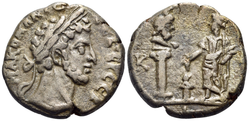 EGYPT. Alexandria. Commodus, 177-192. Tetradrachm (Billon, 24 mm, 10.65 g, 12 h)...