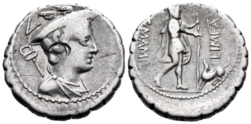 C. Mamilius Limetanus, 82 BC. Denarius Serratus (Silver, 18.5 mm, 3.84 g, 3 h), ...