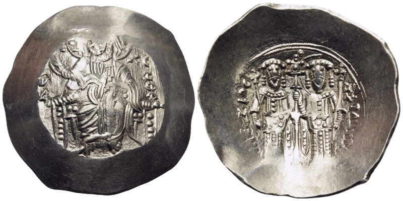 Alexius III Angelus-Comnenus, 1195-1203. Aspron Trachy (Electrum, 29 mm, 4.73 g,...