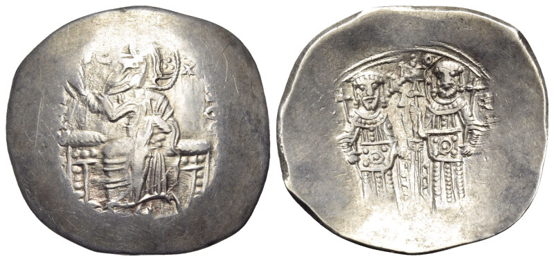 Alexius III Angelus-Comnenus, 1195-1203. Aspron Trachy (Silver, 28 mm, 4.42 g, 6...