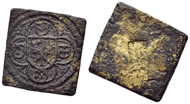 LOW COUNTRIES, Flanders. Gent. 15th-16th century. (Bronze, 15 x 16 mm, 2.86 g), ...