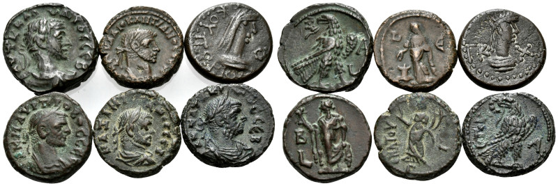ROMAN PROVINCIAL. Circa 1st - 3rd Century AD. (Bronze, 48.00 g). A lot of Six (6...